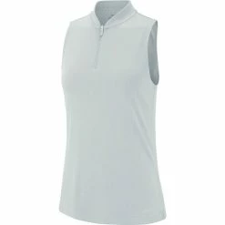 Nike Golf Nike Dri Fit Womens Sleeveless Golf Polo -Golf Apparel Shop 10268 043PUREPLAT