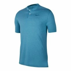 Nike Golf Nike Dri Fit Vapor Heather Blade Mens Golf Polo -Golf Apparel Shop 10287 301GREENABYSS