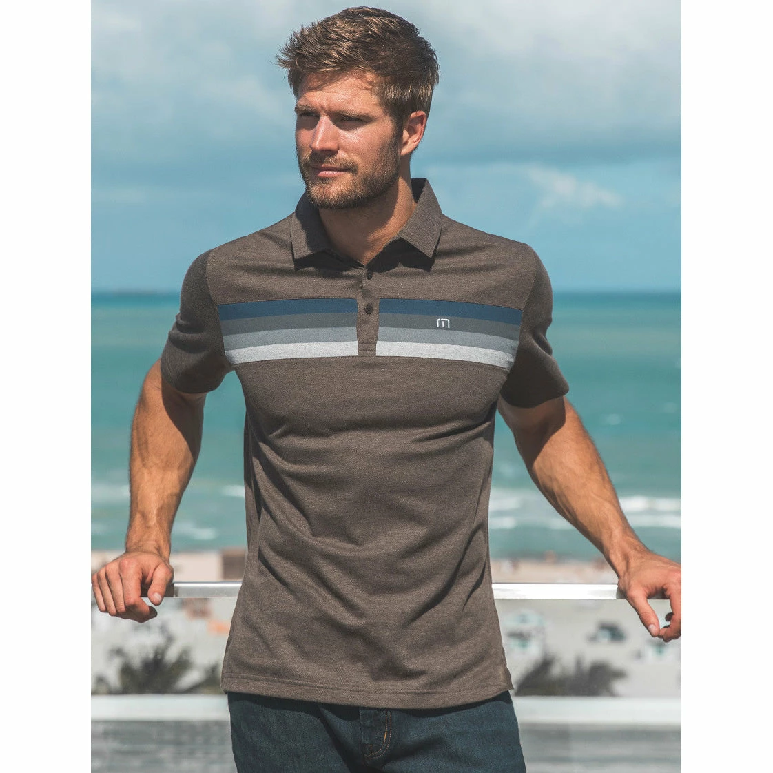 TravisMathew Auto Pilot Mens Polo 4 TravisMathew Auto Pilot Mens Polo - Image 2
