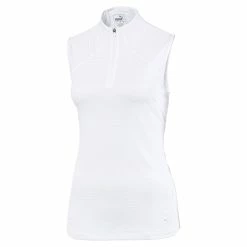 PUMA Golf Puma Daily Mockneck Womens Sleeveless Golf Polo 15 PUMA Golf Puma Daily Mockneck Womens Sleeveless Golf Polo -Golf Apparel Shop 11533 08WHITE 35a6e070 9652 447b 892f af421e6929a6