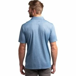 TravisMathew Two Min Drill Mens Golf Polo 12 TravisMathew Two Min Drill Mens Golf Polo -Golf Apparel Shop 11565 HTHRBLUEOPAL 1 dca2b91b 351e 41a8 bea9 c4ff72d460bd
