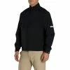 FootJoy HydroLite Black Mens Golf Rain Jacket With Zip Off Sleeves