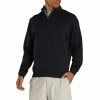 FootJoy Drop Needle Half Zip Black Mens Golf Pullover -Golf Apparel Shop 11987 37cf1ed2 94ea 4775 a513 67383e709fa7