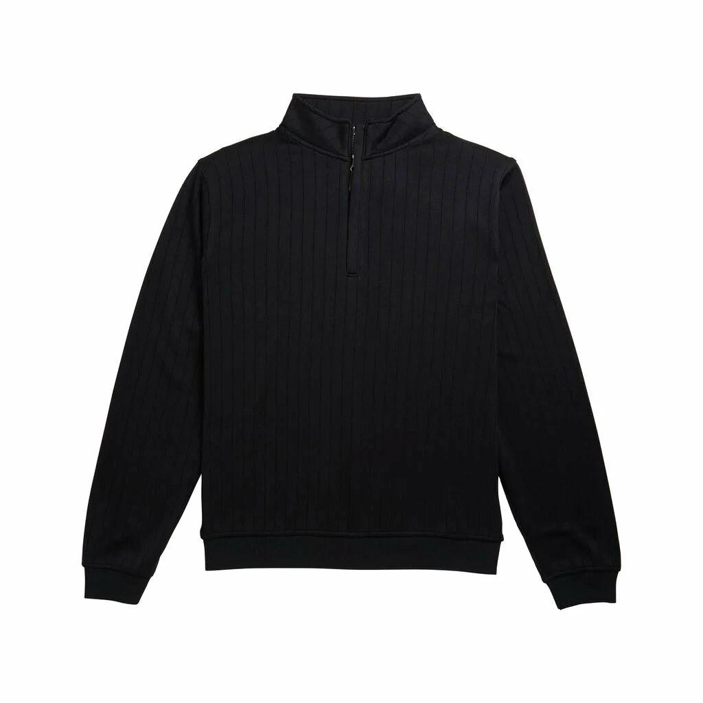 FootJoy Drop Needle Half Zip Black Mens Golf Pullover 6 FootJoy Drop Needle Half Zip Black Mens Golf Pullover - Image 4