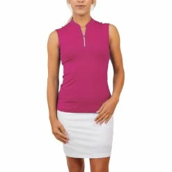 Sofibella Golf Colors Sleeveless Womens Golf Polo -Golf Apparel Shop 12054 GIRLY