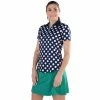 Jofit Appletini Collection Printed Womens Golf Polo 2 Jofit Appletini Collection Printed Womens Golf Polo -Golf Apparel Shop 12964 POLKADOTPRINT