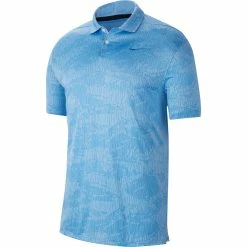 Nike Golf Nike Dri-FIT Vapor Camo Jacquard Mens Golf Polo -Golf Apparel Shop 13127 402PACIFICBLU