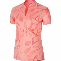 Nike Golf Nike Dri-FIT Victory Print Womens Golf Polo -Golf Apparel Shop 13306 668PINKGAZE