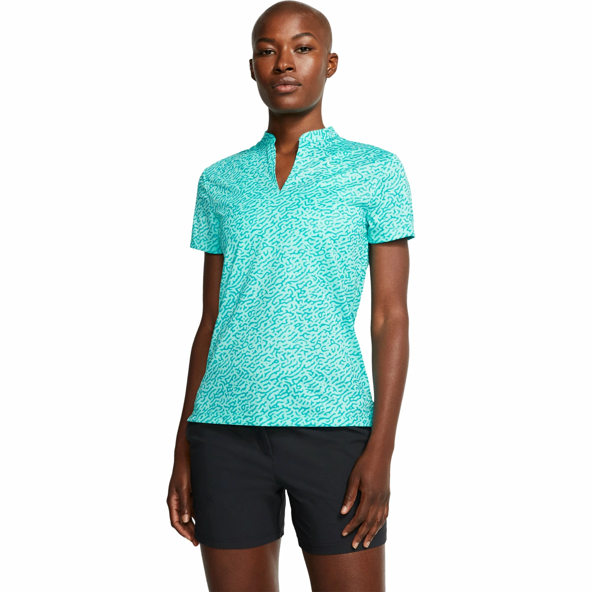 Nike Golf Nike Dri-FIT Victory Blade Collar Printed Womens Golf Polo 3 Nike Golf Nike Dri-FIT Victory Blade Collar Printed Womens Golf Polo