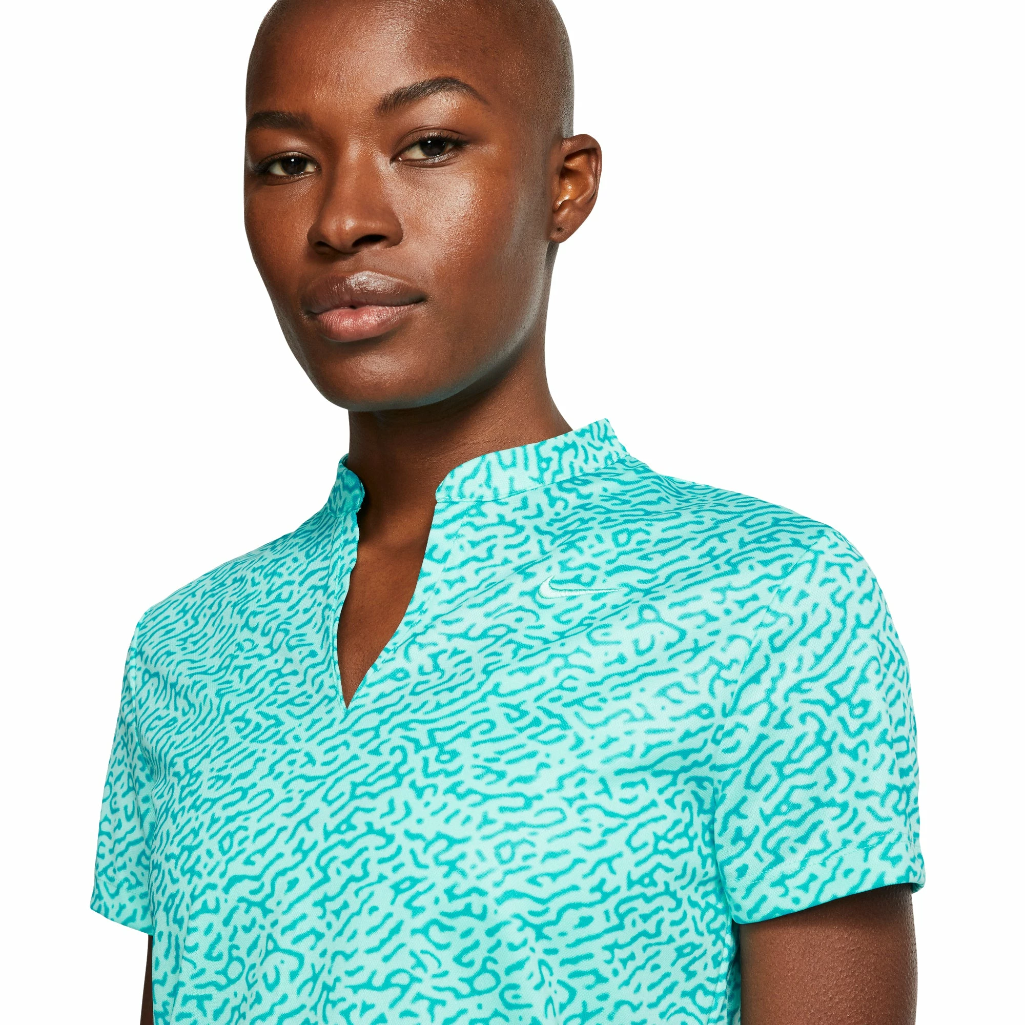 Nike Golf Nike Dri-FIT Victory Blade Collar Printed Womens Golf Polo 4 Nike Golf Nike Dri-FIT Victory Blade Collar Printed Womens Golf Polo - Image 2