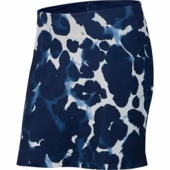 Nike Golf Nike Dri Fit UV Victory Printed 17in Womens Golf Skort -Golf Apparel Shop 13330 492BLUEVOID