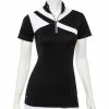 EP NY Work It Graphic Blocked Womens Golf Polo 1 EP NY Work It Graphic Blocked Womens Golf Polo -Golf Apparel Shop 13915 003BLACKMULTI