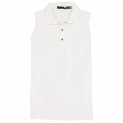Polo Ralph Lauren RLX Ralph Lauren Tournament Pure White Womens Sleeveless Golf Polo