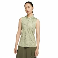 Nike Golf Nike Dri-FIT Fairway Womens Sleeveless Golf Polo -Golf Apparel Shop 15785 MEDOLIVE222