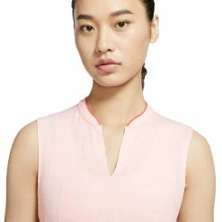 Nike Golf Nike Breathe Womens Sleeveless Golf Polo -Golf Apparel Shop 15786 WASHDCORAL664 1