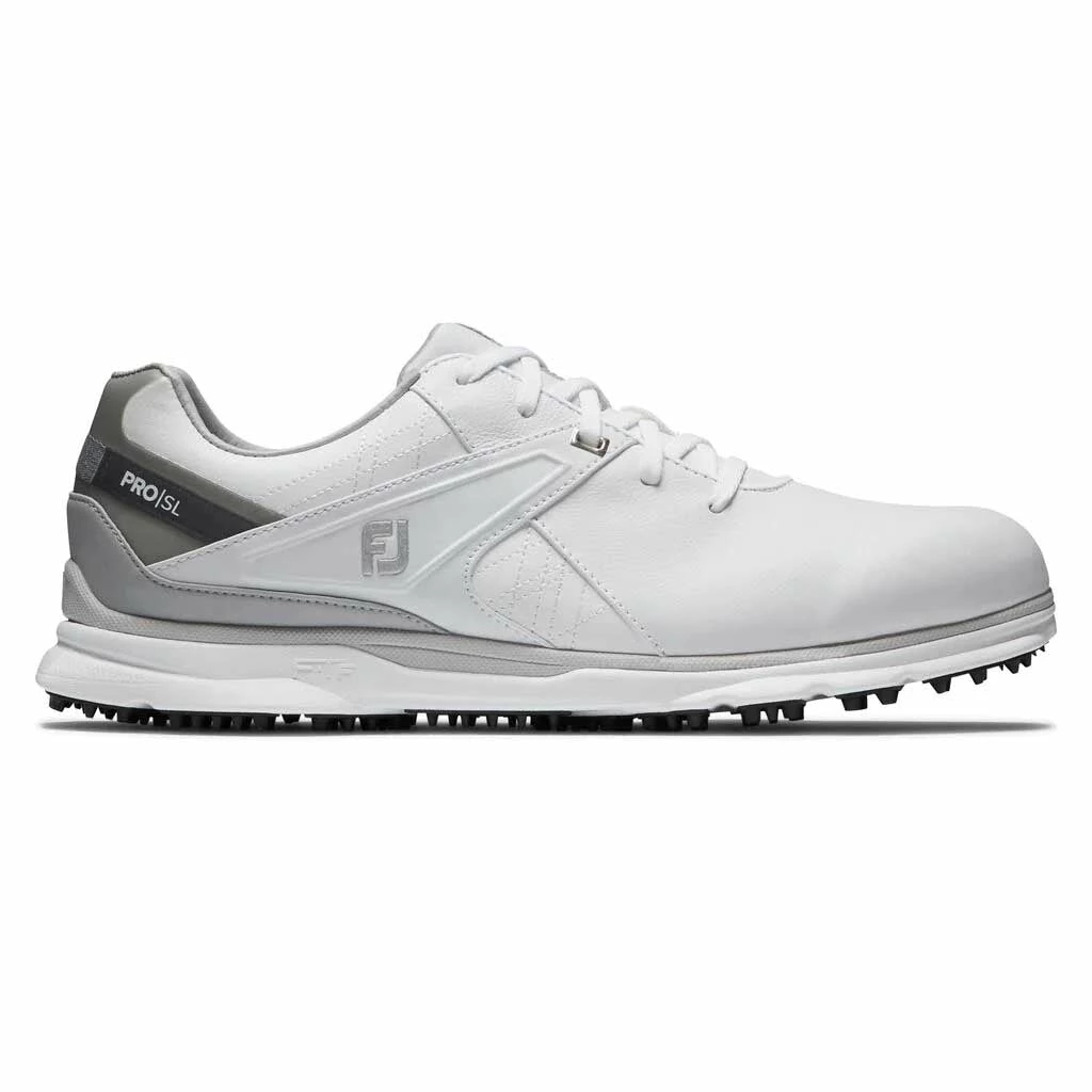 FootJoy Pro SL White Mens Golf Shoes 3 FootJoy Pro SL White Mens Golf Shoes