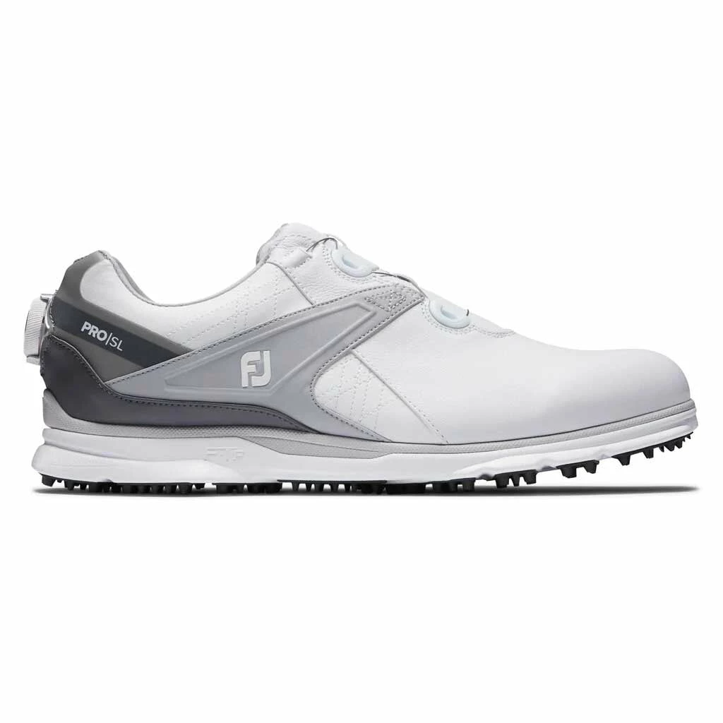FootJoy Pro SL BOA White Mens Golf Shoes 3 FootJoy Pro SL BOA White Mens Golf Shoes
