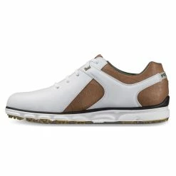 FootJoy Pro Spikeless White-Taupe Mens Golf Shoes - Cosmetic Blem -Golf Apparel Shop 16422 2