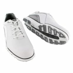 FootJoy Pro Spikeless White-Grey Mens Golf Shoes - Cosmetic Blem -Golf Apparel Shop 16428 WHITEGREY 2