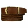 Nexbelt Basket Weave Claro Brown Mens Belt -Golf Apparel Shop 17401 BROWN
