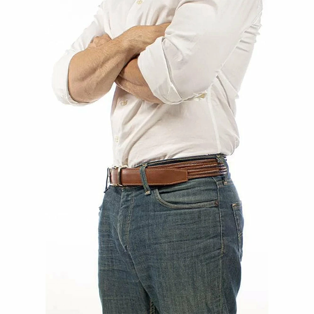 Nexbelt Basket Weave Claro Brown Mens Belt 4 Nexbelt Basket Weave Claro Brown Mens Belt - Image 2