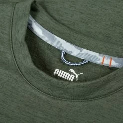 PUMA Golf Puma Cloudspun Crew Neck Mens Golf Shirt -Golf Apparel Shop 17769 THYMEHEATHER 1 298dce87 1d7f 43fb a0e2 3f5f2504b2a9