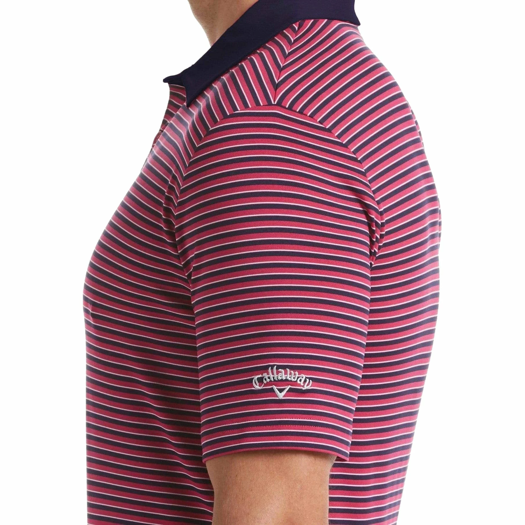 Callaway 3-Color Stripe Mens Golf Polo 4 Callaway 3-Color Stripe Mens Golf Polo - Image 2