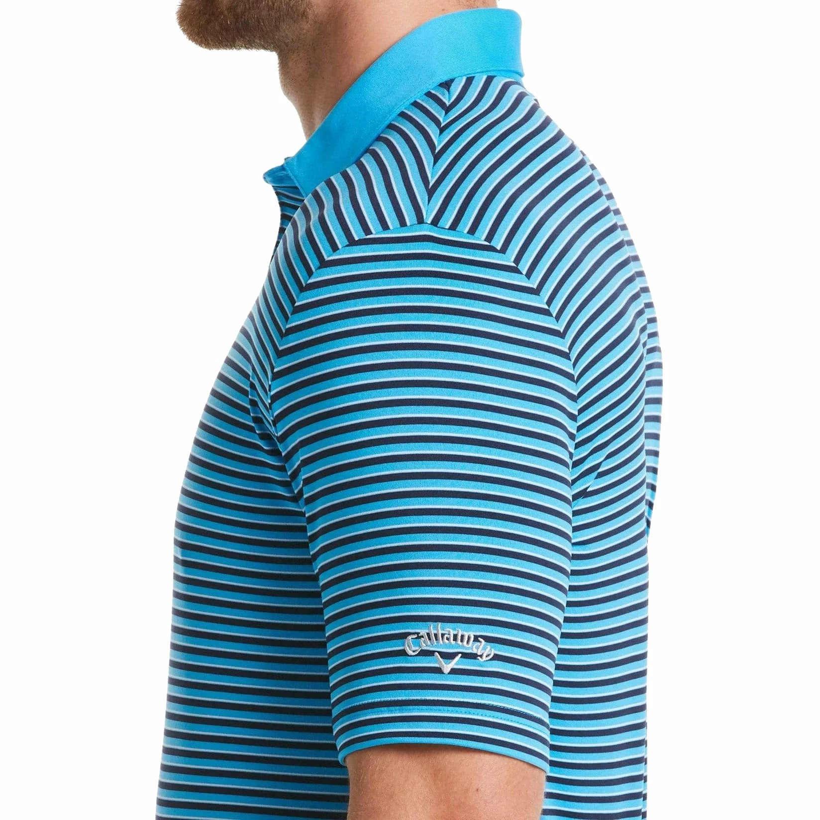 Callaway 3-Color Stripe Mens Golf Polo 8 Callaway 3-Color Stripe Mens Golf Polo - Image 6