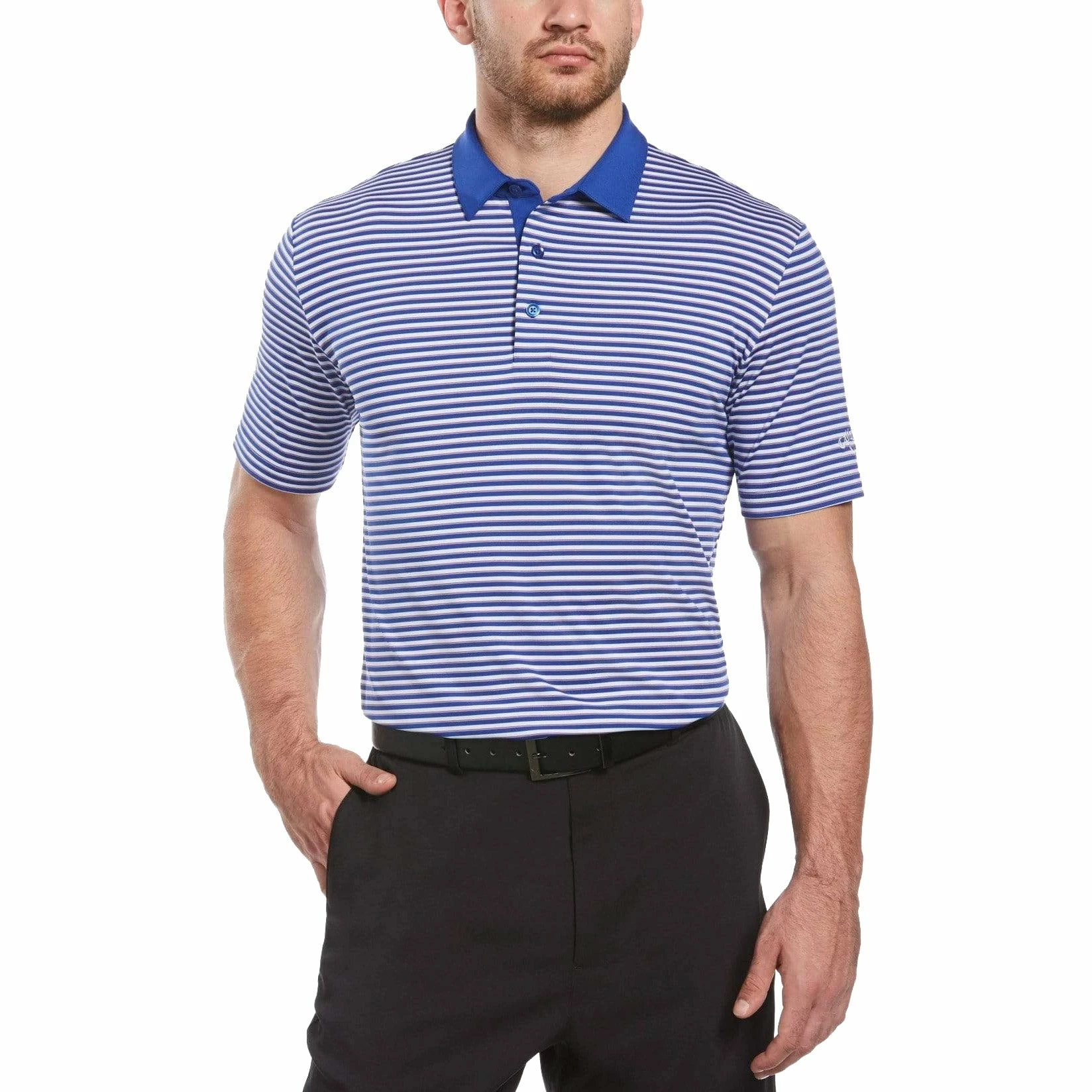 Callaway 3-Color Stripe Mens Golf Polo 9 Callaway 3-Color Stripe Mens Golf Polo - Image 7