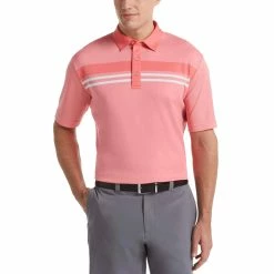 Callaway Birdseye Block Mens Golf Polo 12 Callaway Birdseye Block Mens Golf Polo -Golf Apparel Shop 17876 SUNKISTCORAL