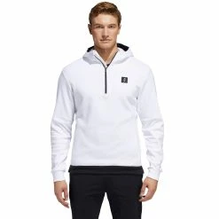Adidas Golf Adidas Adicross White Mens Golf Hoodie