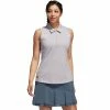 Adidas Golf Adidas Jacquard Womens Sleeveless Golf Polo -Golf Apparel Shop 18759 GLORYGREY ffd24b96 5cdc 4913 a3e9 8d85dc755455