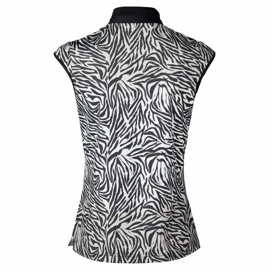 Daily Sports Tiana Black Womens Golf Polo 4 Daily Sports Tiana Black Womens Golf Polo - Image 2