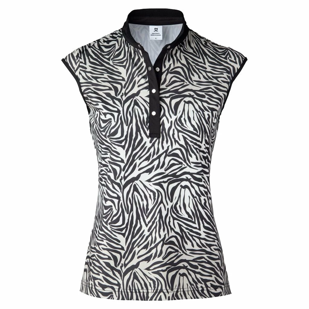 Daily Sports Tiana Black Womens Golf Polo 3 Daily Sports Tiana Black Womens Golf Polo
