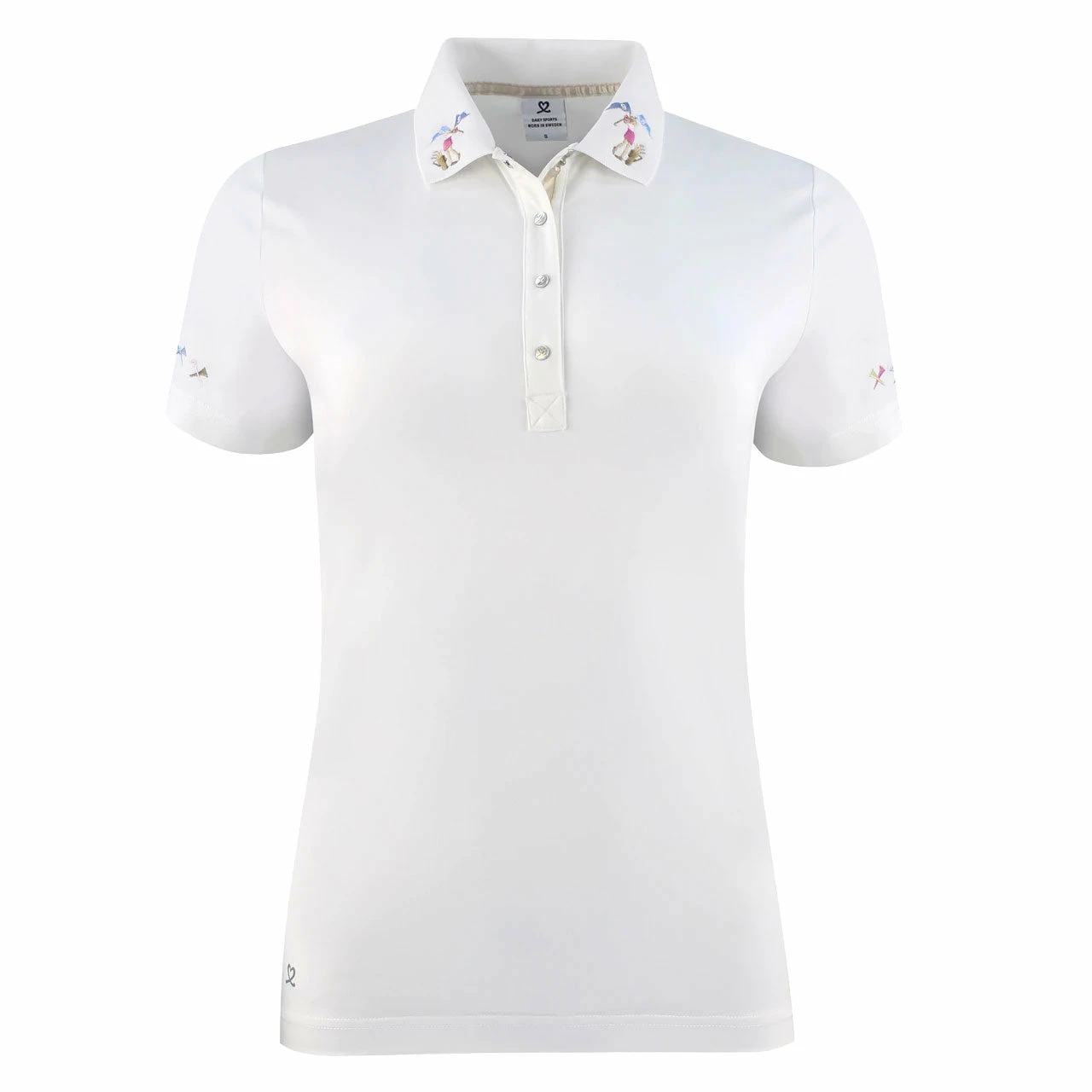 Daily Sports Selma White Womens Golf Polo 3 Daily Sports Selma White Womens Golf Polo