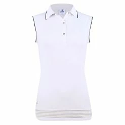 Daily Sports Nilla Womens Sleeveless Golf Polo -Golf Apparel Shop 19457 WHITE100