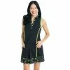 Kinona Kick Pleat Chic Womens Golf Dress -Golf Apparel Shop 19647 BLACK