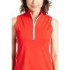 Kinona Keep It Covered Womens Sleeveless Golf Polo -Golf Apparel Shop 19677 CHERRYRED342