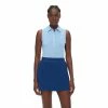 J.Lindeberg J. Lindeberg Oda Summer Blue Womens Sleeveless Golf Polo