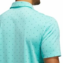 Adidas Golf Adidas Ultimate365 Print Mens Golf Polo -Golf Apparel Shop 20023 ACIDMINTTEAL 2 31450a64 cc81 49b5 b4f0 fc1cd9af6f80