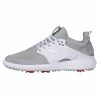 PUMA Golf Puma Ignite PWRAdapt Caged Mens Golf Shoes -Golf Apparel Shop 20347 HRGREYWHT01
