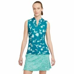 Nike Golf Nike Breathe Floral Print Womens Sleeveless Golf Polo