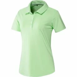 Adidas Golf Adidas Advantage Glow Green Womens Golf Polo