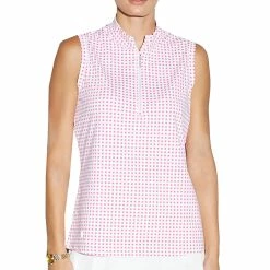 GGBlue Tess Womens Sleeveless Golf Polo -Golf Apparel Shop 20899 PINKCUBE4543