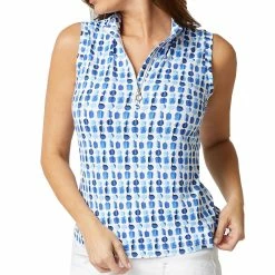 GGBlue Tess Womens Sleeveless Golf Polo -Golf Apparel Shop 20899 SANDDOLLR4031