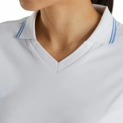 FootJoy Southern Living Open Collar White Womens Golf Polo 7 FootJoy Southern Living Open Collar White Womens Golf Polo -Golf Apparel Shop 20990 WHITE 2 5834525a c319 4700 b7c9 9df355ebbf77