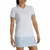 FootJoy Southern Living Open Collar White Womens Golf Polo -Golf Apparel Shop 20990 WHITE d18df84b 7615 46a6 a25c 4f049989152b