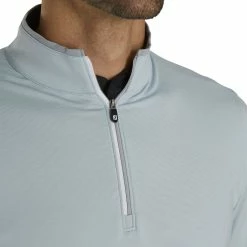 FootJoy Lightweight Stripe Grey Mens Golf 1/4 Zip Pullover -Golf Apparel Shop 21000 GREYICEBLUE 3 9c89a32c 526c 406b 8dca acdbb490ec9d