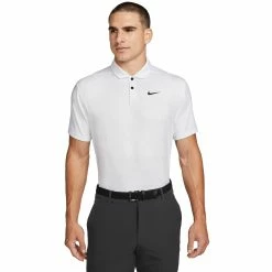Nike Golf Nike Dri-FIT Vapor GRFX White Mens Golf Polo