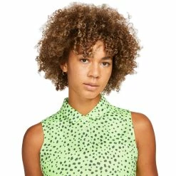 Nike Golf Nike Dri-FIT Victory HO Printed Womens Golf Polo -Golf Apparel Shop 21347 LIMEGLOW345 1